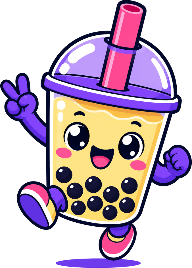 Mascota de Bubble Tea Colombia