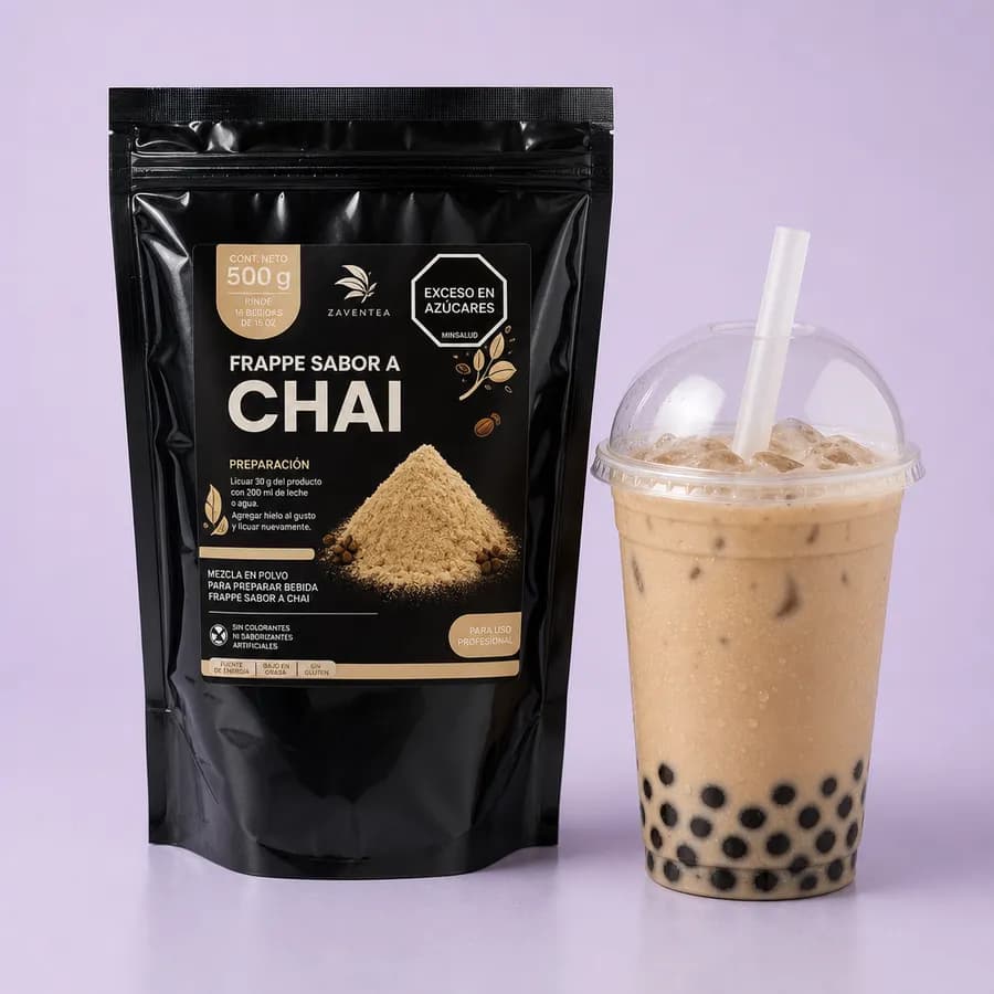 Premezcla de bubble tea sabor té chai