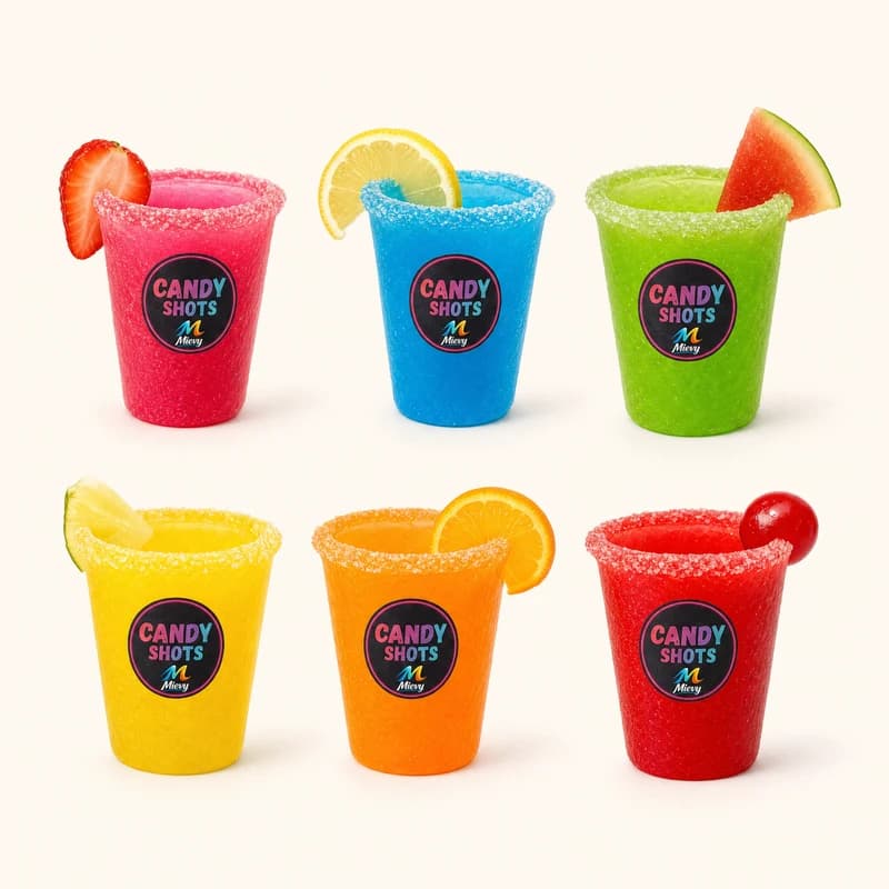 Vasos comestibles surtidos